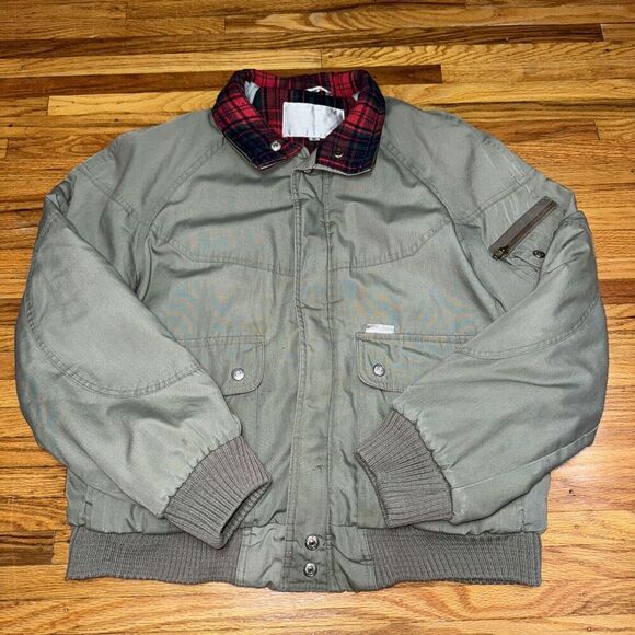 Windbreaker Olive Green Military Jacket Men Size Medium - Picture 1 of 5